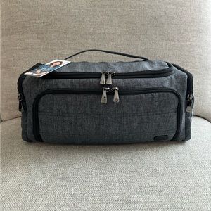 Lug Trolley XL Cosmetic Case- Heather Grey NWT